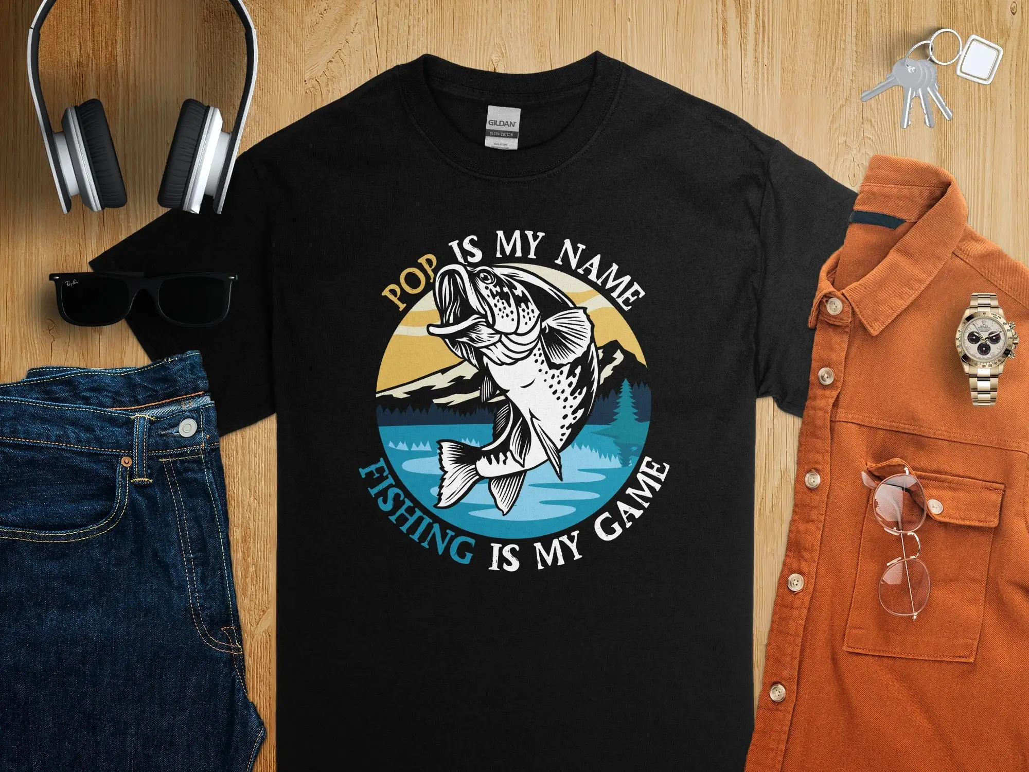 Outdoor Adventure Names - Fishing Enthusiast T Shirt Pop is