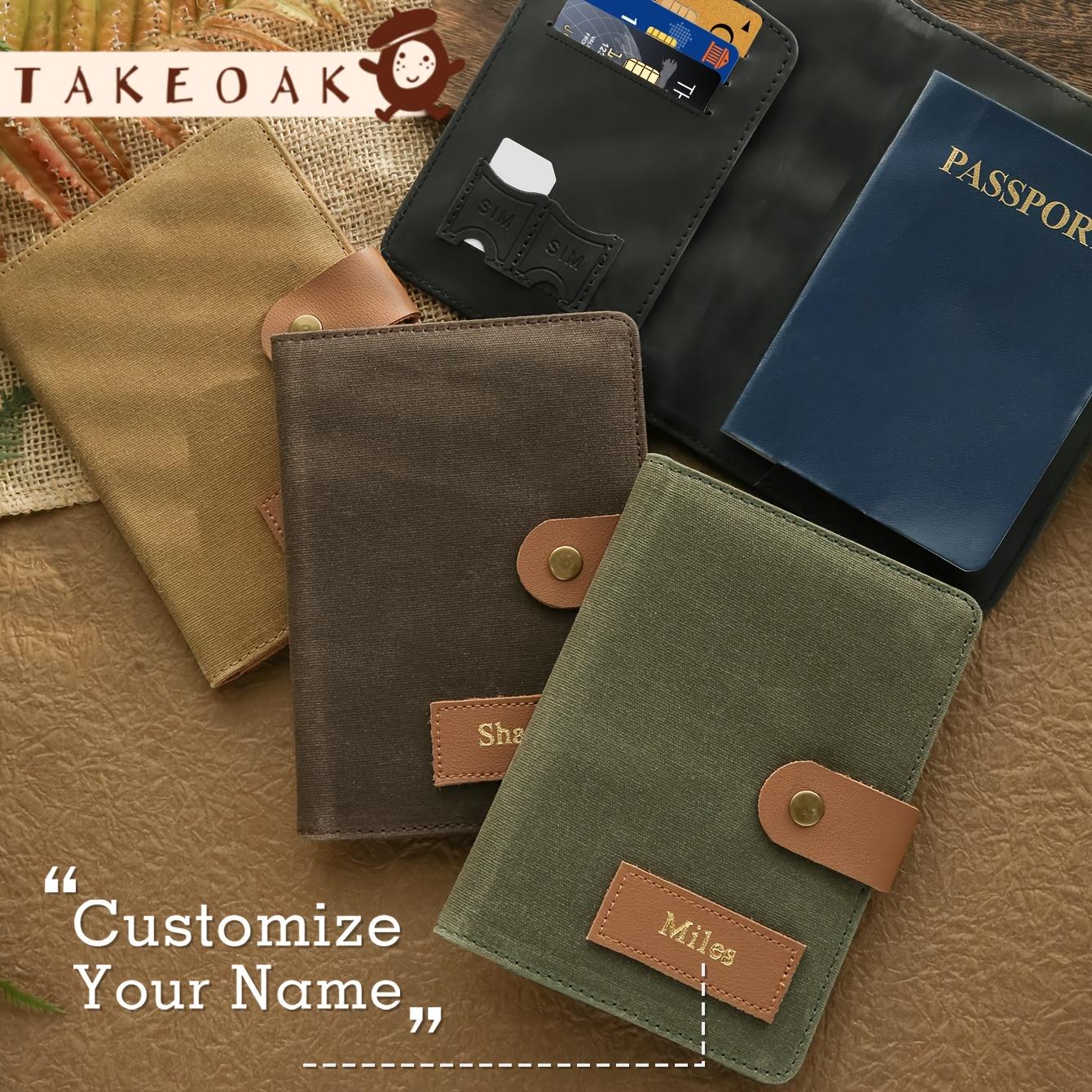 Outdoor Adventure Names - Custom Name Passport Holder with Chic