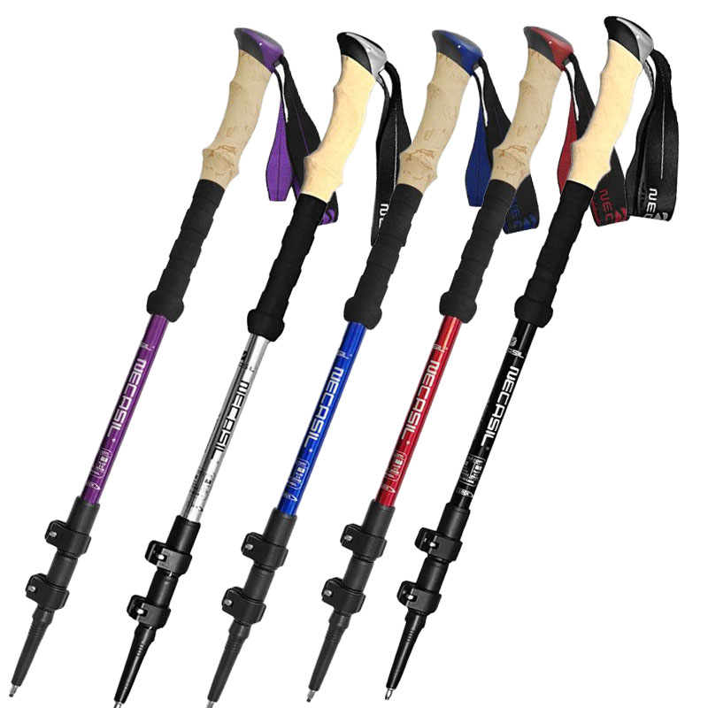 2PCS Aluminum Alloy Telescopin - огляд і ціна Trekking Pole Carbon