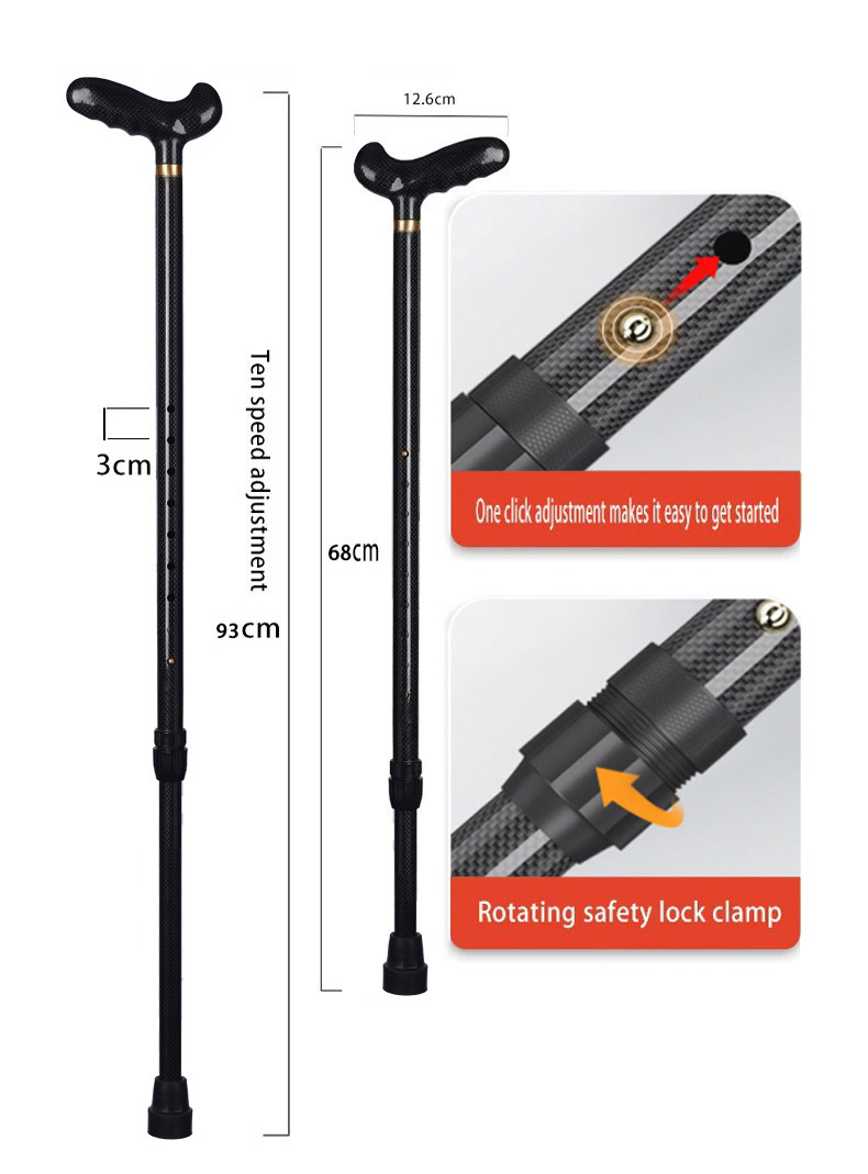 Retractable Carbon Walking Sti - огляд і ціна Trekking Pole Carbon