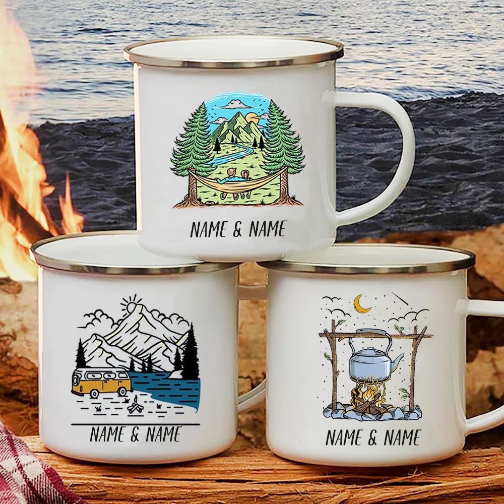 Enamel Mug with Personalized N - огляд і ціна Outdoor Adventure Names
