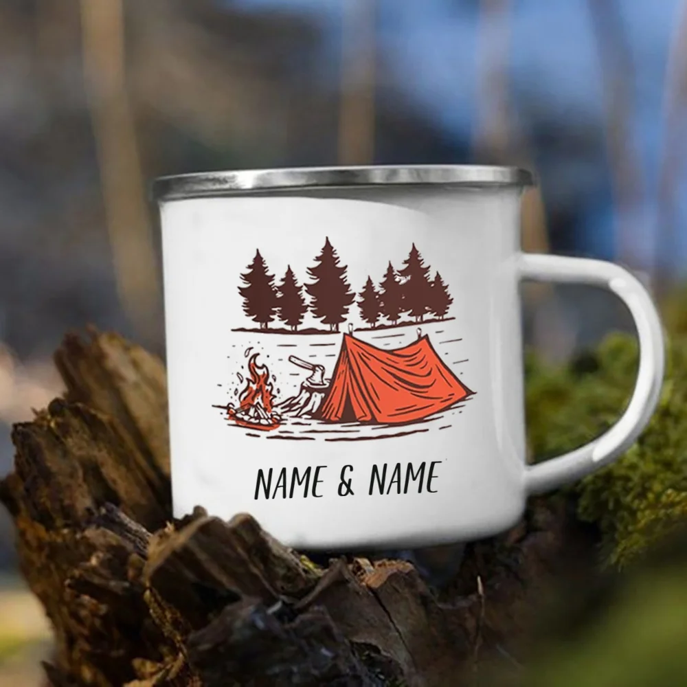 Enamel Mug with Personalized N - огляд і ціна Outdoor Adventure Names