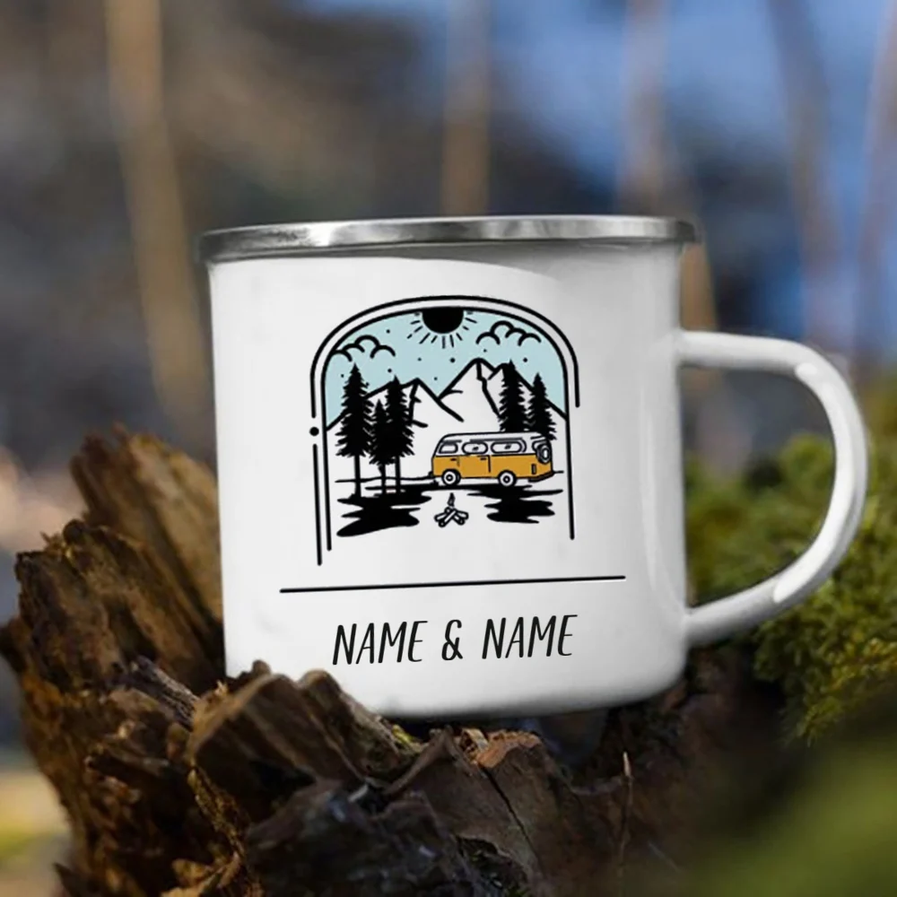 Enamel Mug with Personalized N - огляд і ціна Outdoor Adventure Names