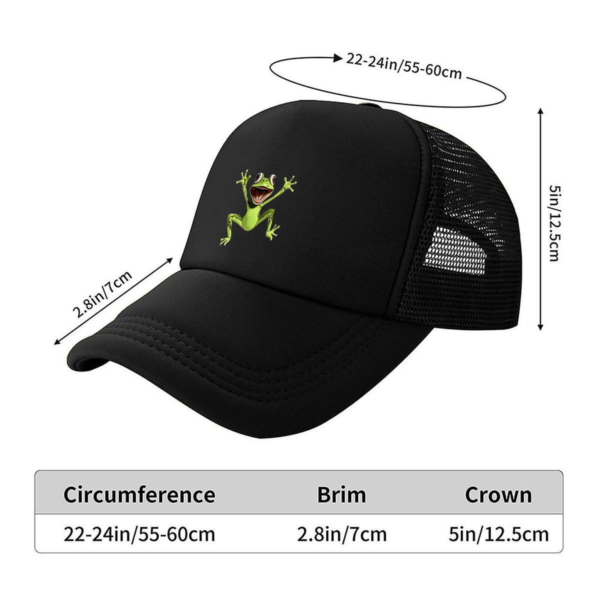 Funky Frog Print Baseball Cap  - огляд і ціна Outdoor Adventure For Adults