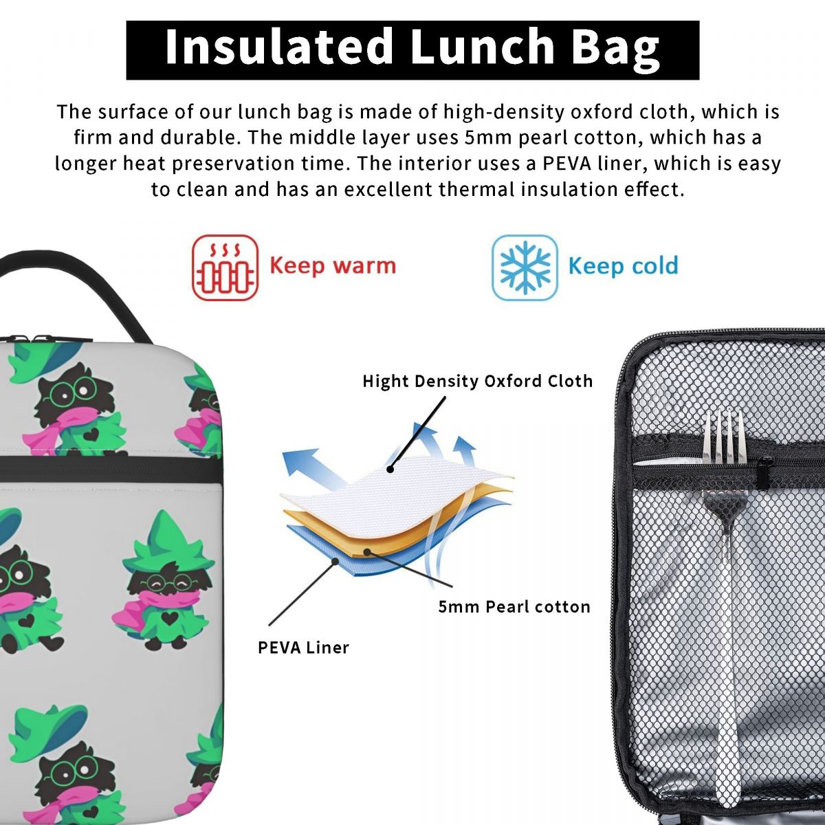 Deltarune Insulated Lunch Bags - огляд і ціна Outdoor Adventure Girl