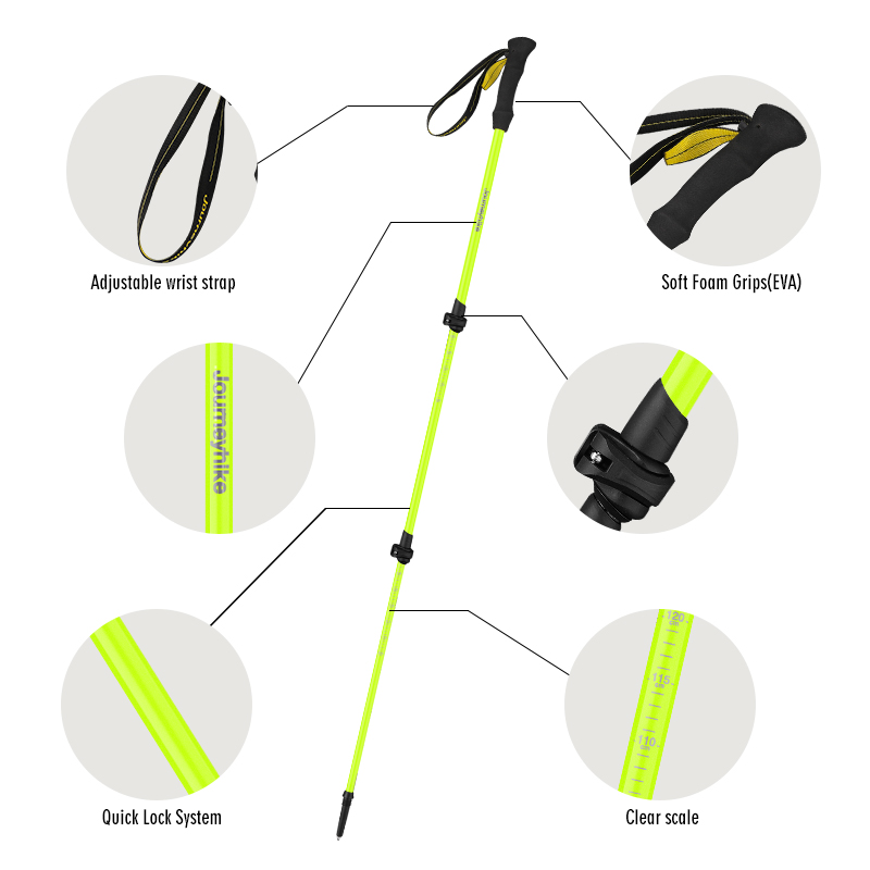 Fluorescent Green Carbon Fiber - огляд і ціна Trekking Pole Carbon