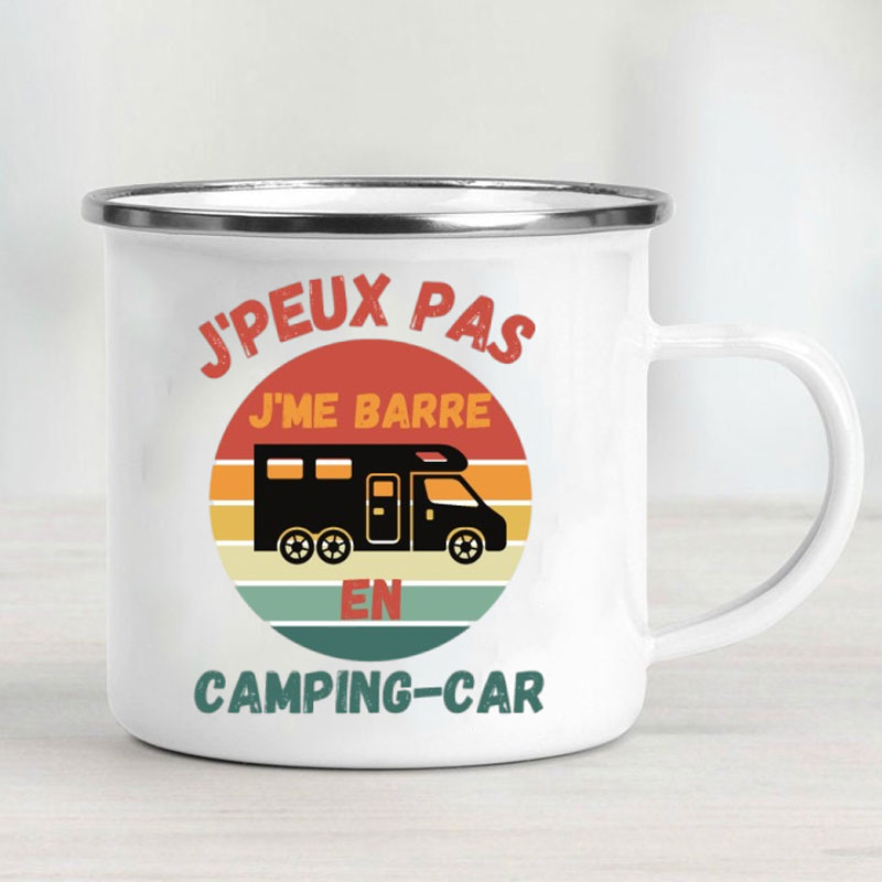 Camping Car Enamel Mug Adventu - огляд і ціна Outdoor Adventure And Travel