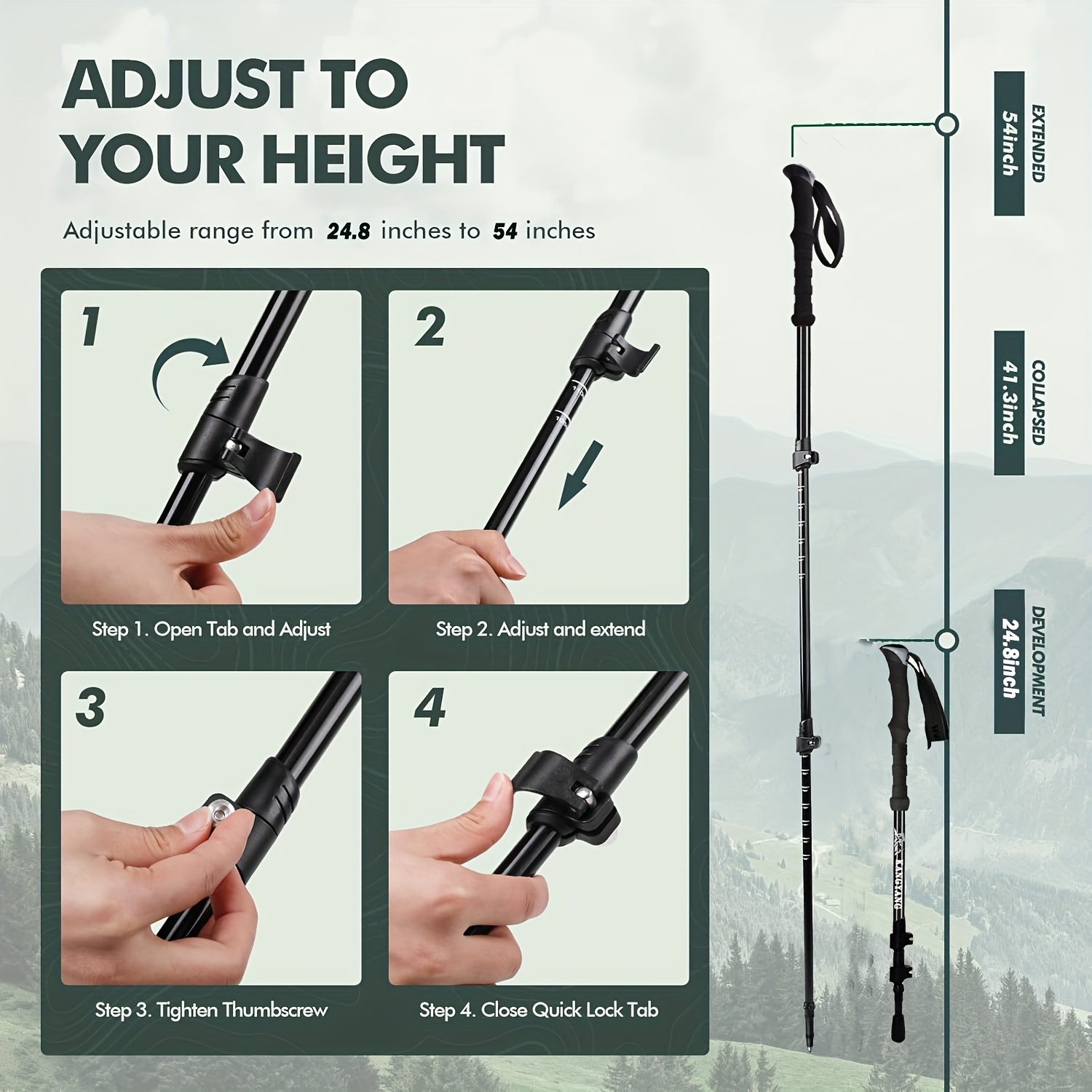 Carbon Fiber Trekking Poles Li - огляд і ціна Trekking Pole Carbon